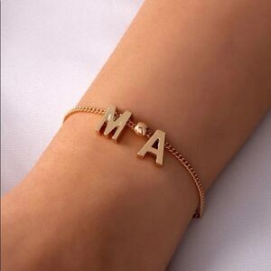 DAINTY Gold “MA” Bracelet